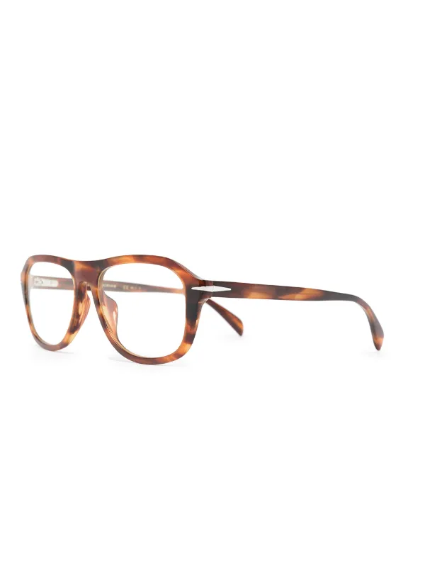 Eyewear By David Beckham トータスシェル ラウンドサングラス