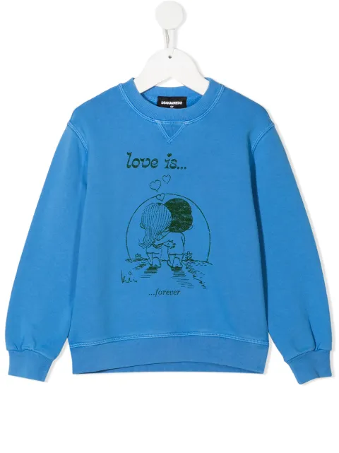 DSQUARED2 KIDS illustration-print sweatshirt
