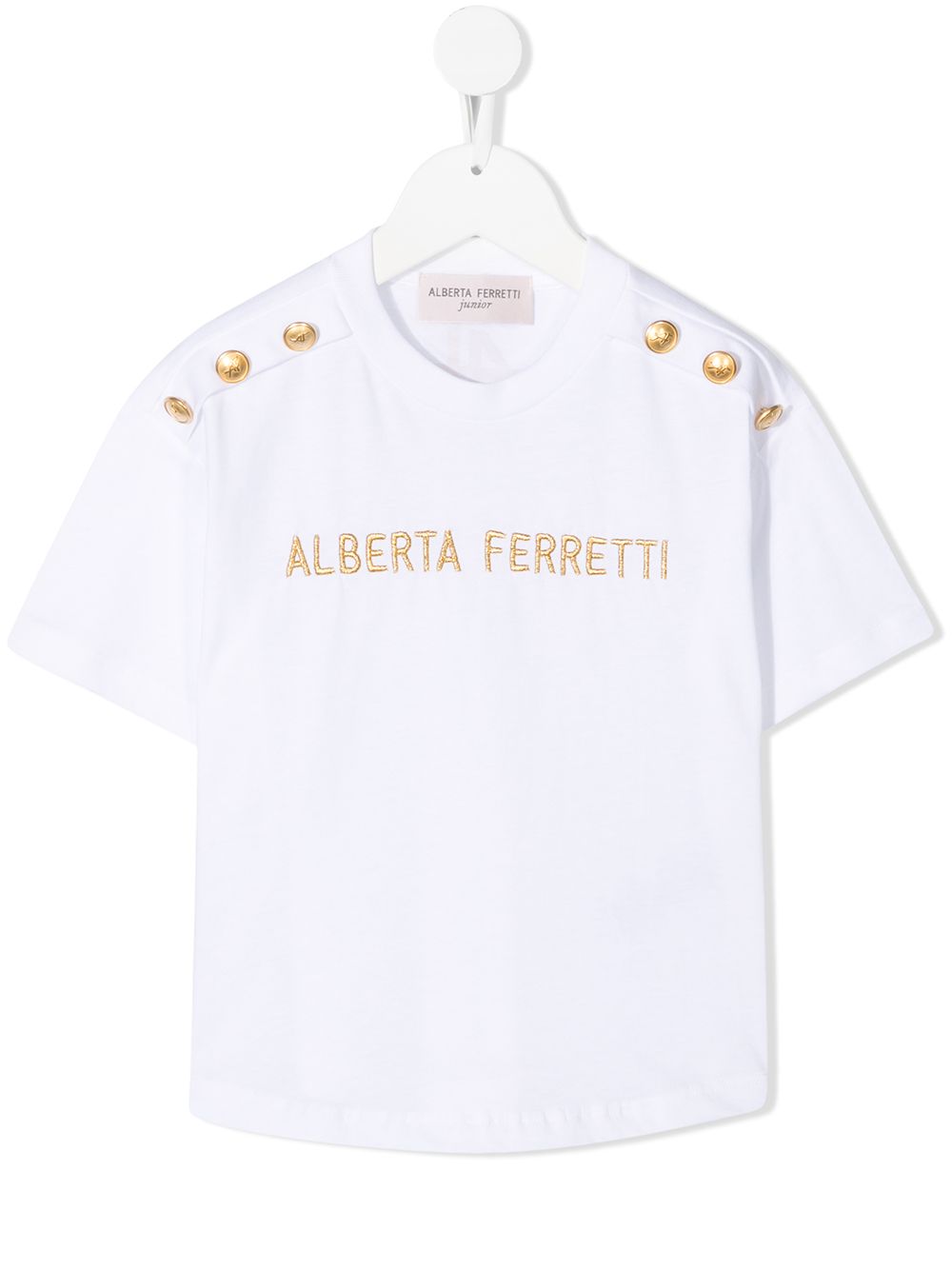 фото Alberta ferretti kids футболка с логотипом