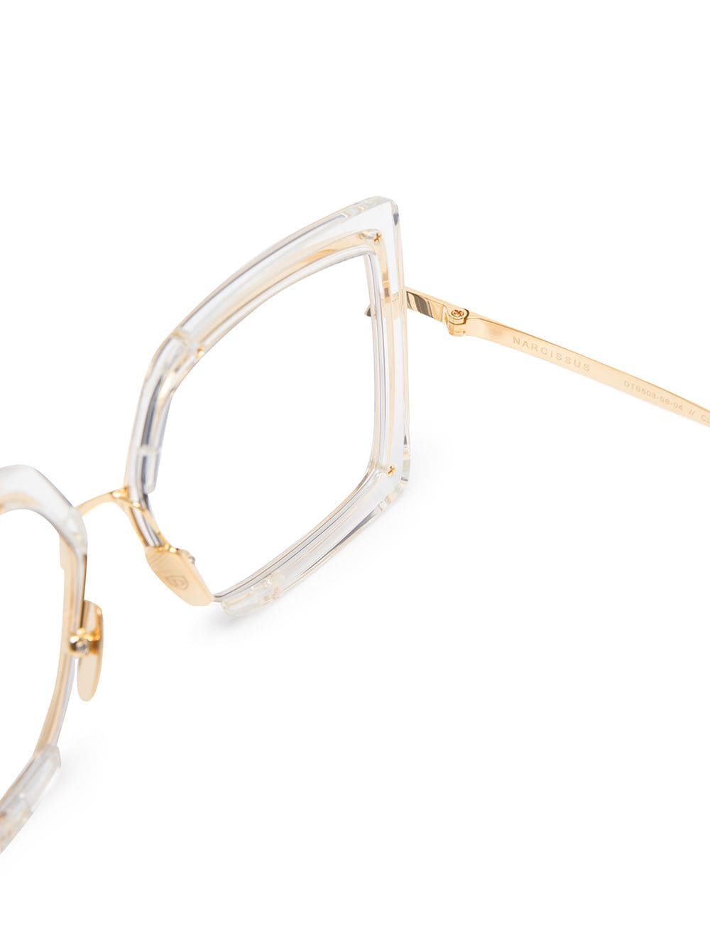 Shop Dita Eyewear Narcissus Square Sunglasses In Gold