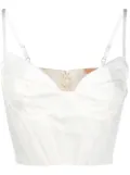 Brock Collection fitted corset top - White