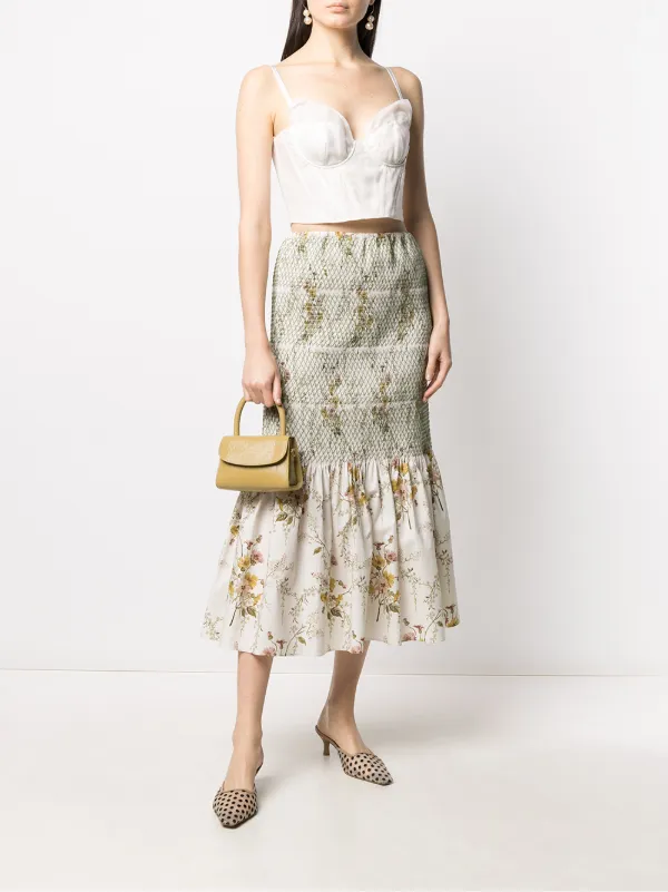 knee length dresses for ladies Women's Nebula Fit and Flare Floral Mesh Lace Floor Length Dress S/M/L/Customize White Mean Blvd White / L main image 1