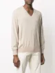 Brunello Cucinelli contrasting trim V-neck sweater