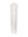 AREA fringed crystal-embellished headpiece - Silver