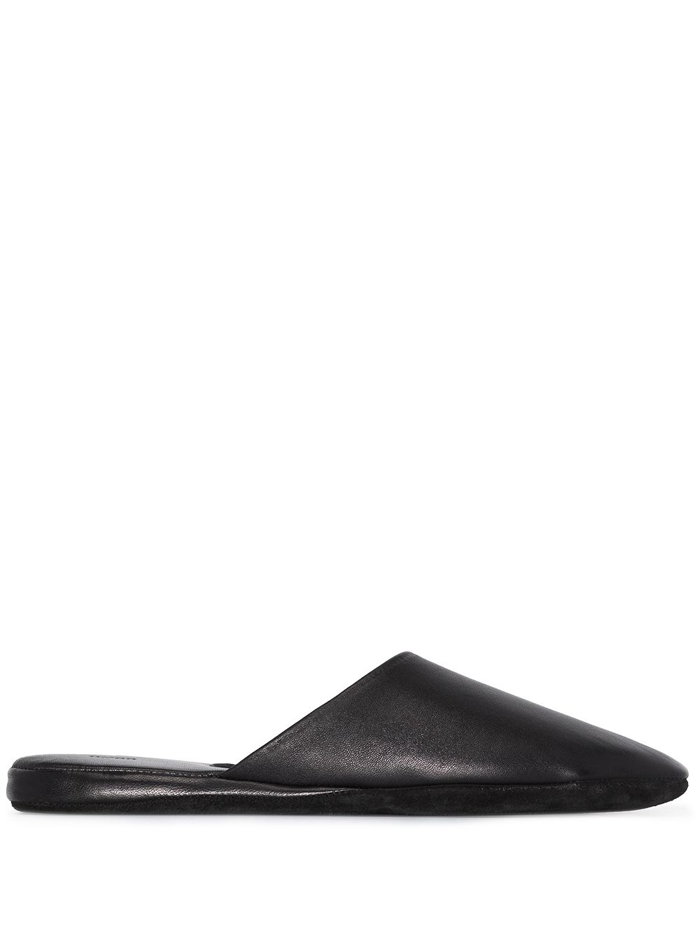 Boss Hugo Boss Black leather slippers