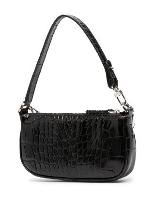 crocodile embossed shoulder bag展示图