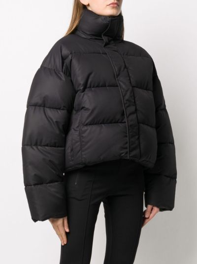 balenciaga cropped puffer jacket