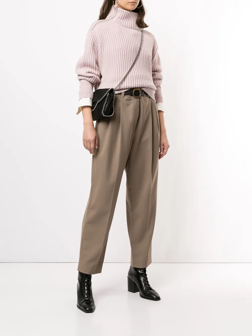 Brunello Cucinelli Wollen pantalon Bruin