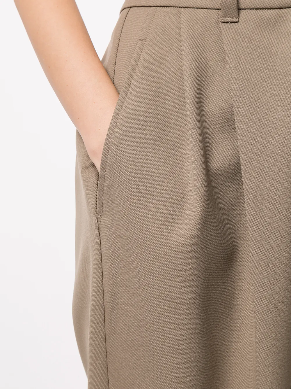 Brunello Cucinelli Wollen pantalon Bruin