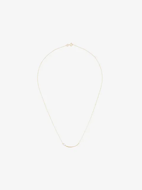 LE STER 18kt Gelbgoldhalskette mit Diamanten