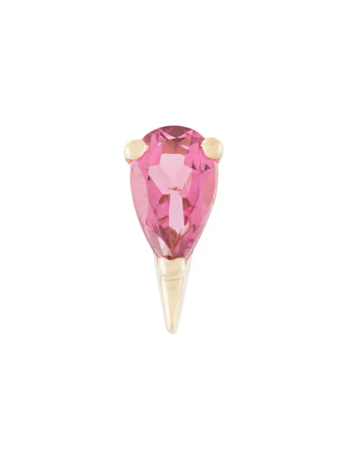Boucle d'oreille Cherry Spark en jaune 18ct ornée de tourmaline - LE STER - Modalova
