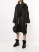 Moncler + Rick Owens Cappotto monopetto con cappuccio