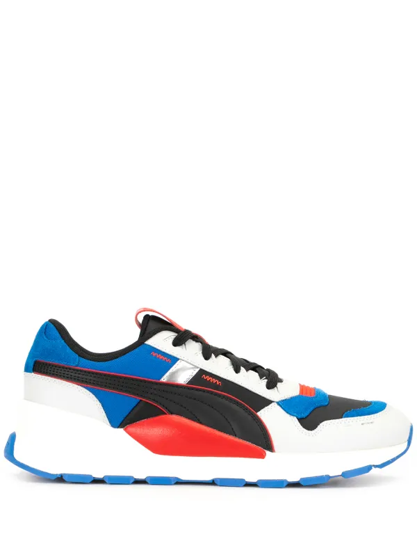 puma colour block trainers