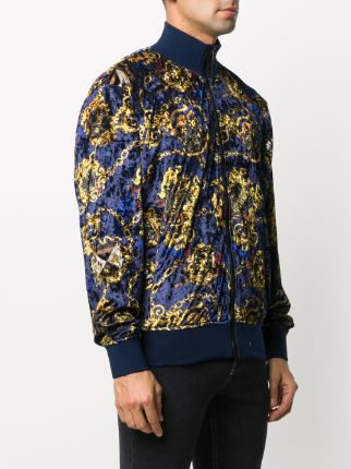 baroque print bomber jacket展示图