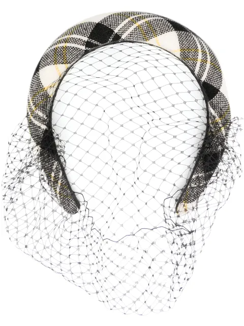 RED(V) plaid net headband