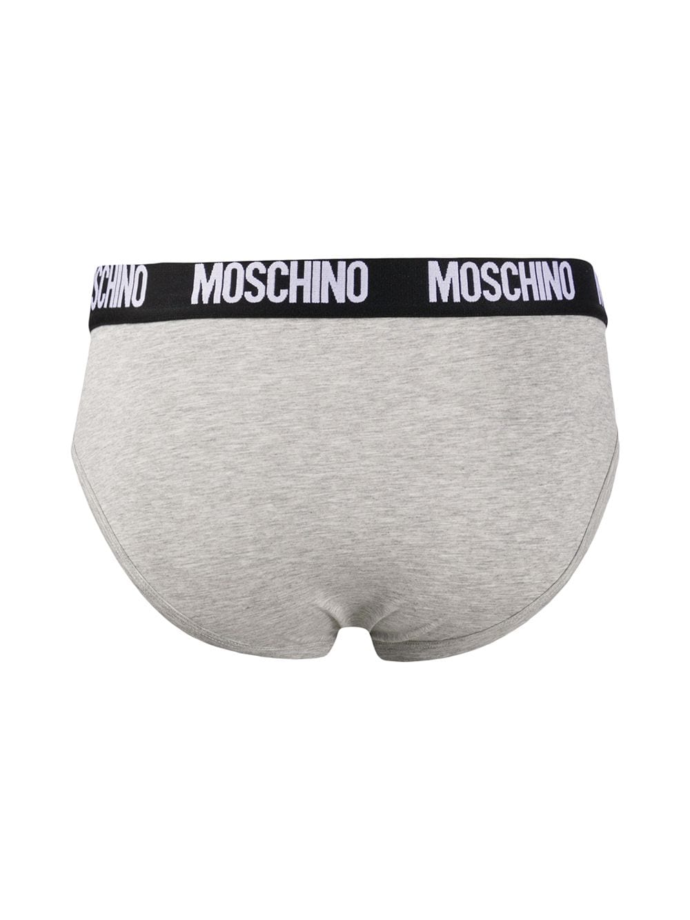 Moschino Slip met logoband - Grijs