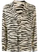 Image 1 of Love Stories zebra-print satin-crepe pyjama shirt