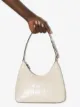 STAUD crocodile effect leather shoulder bag