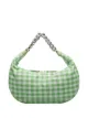 Image 1 of STAUD gingham check print shoulder bag