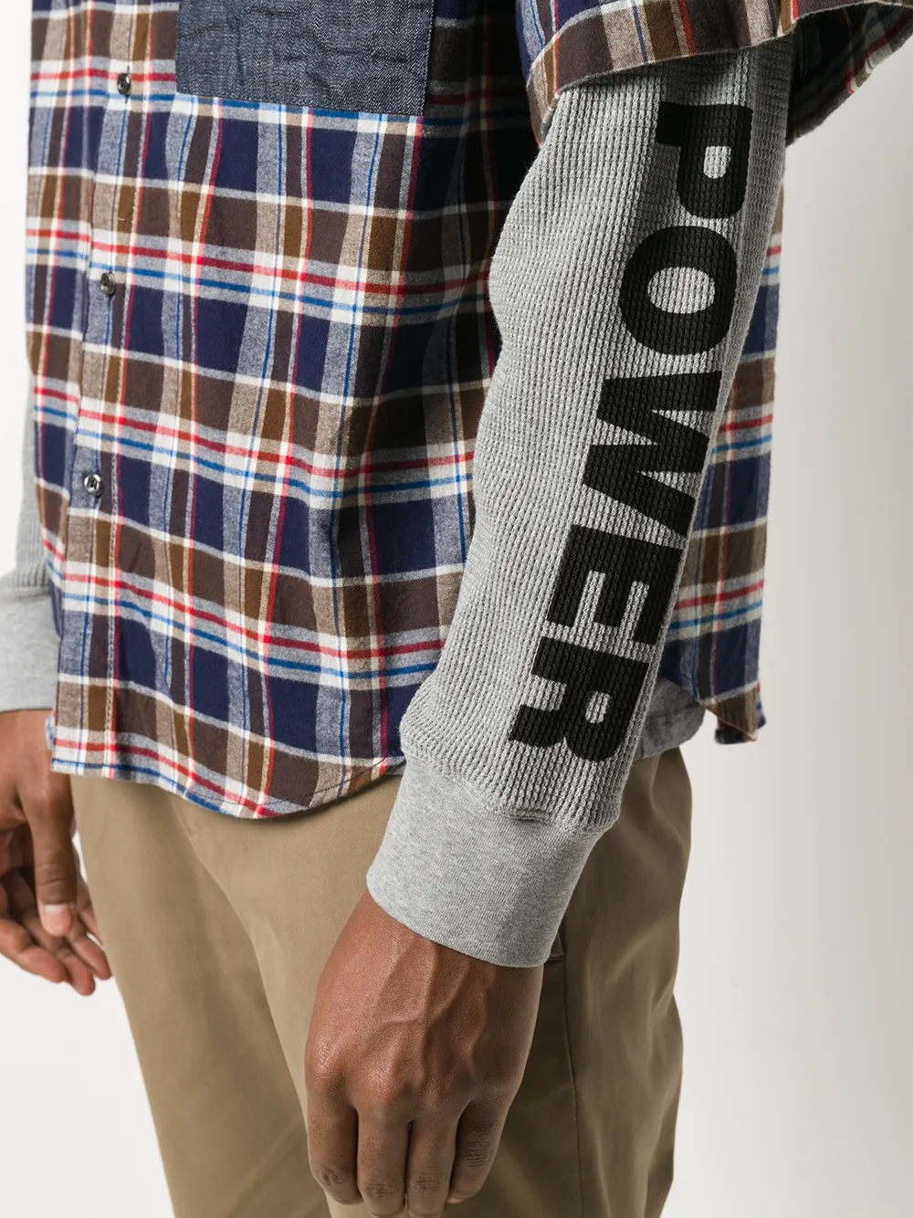 Dsquared2 Check Layered Shirt In Brown