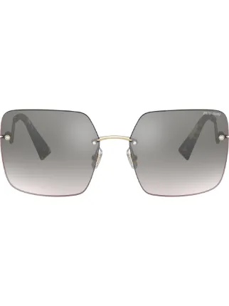 Miu Miu Eyewear Scenique square frame Sunglasses Farfetch