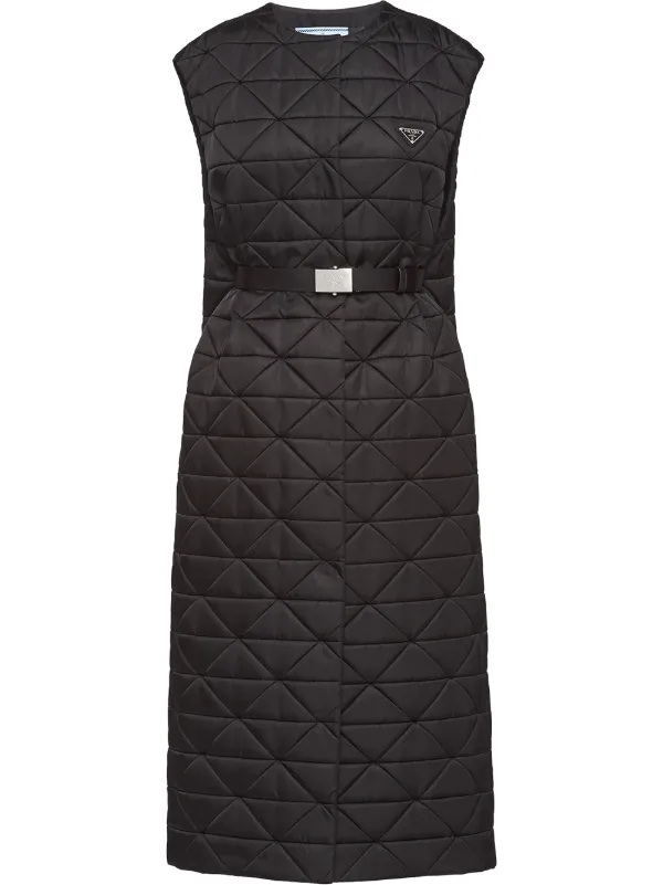 white sleeveless trench coat