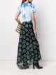 Image 2 of Paco Rabanne asymmetric floral-print lace skirt