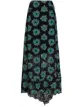 Image 1 of Paco Rabanne asymmetric floral-print lace skirt