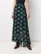 Paco Rabanne asymmetric floral-print lace skirt
