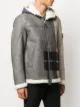Stone Island colour-block shearling jacket