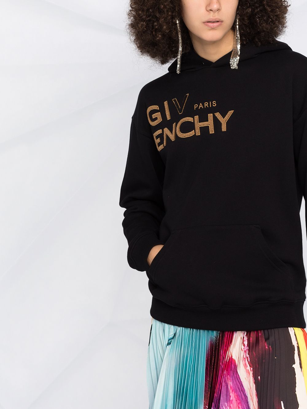 фото Givenchy худи с вышитым логотипом