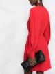 Givenchy Vestido com cinto e mangas bufantes