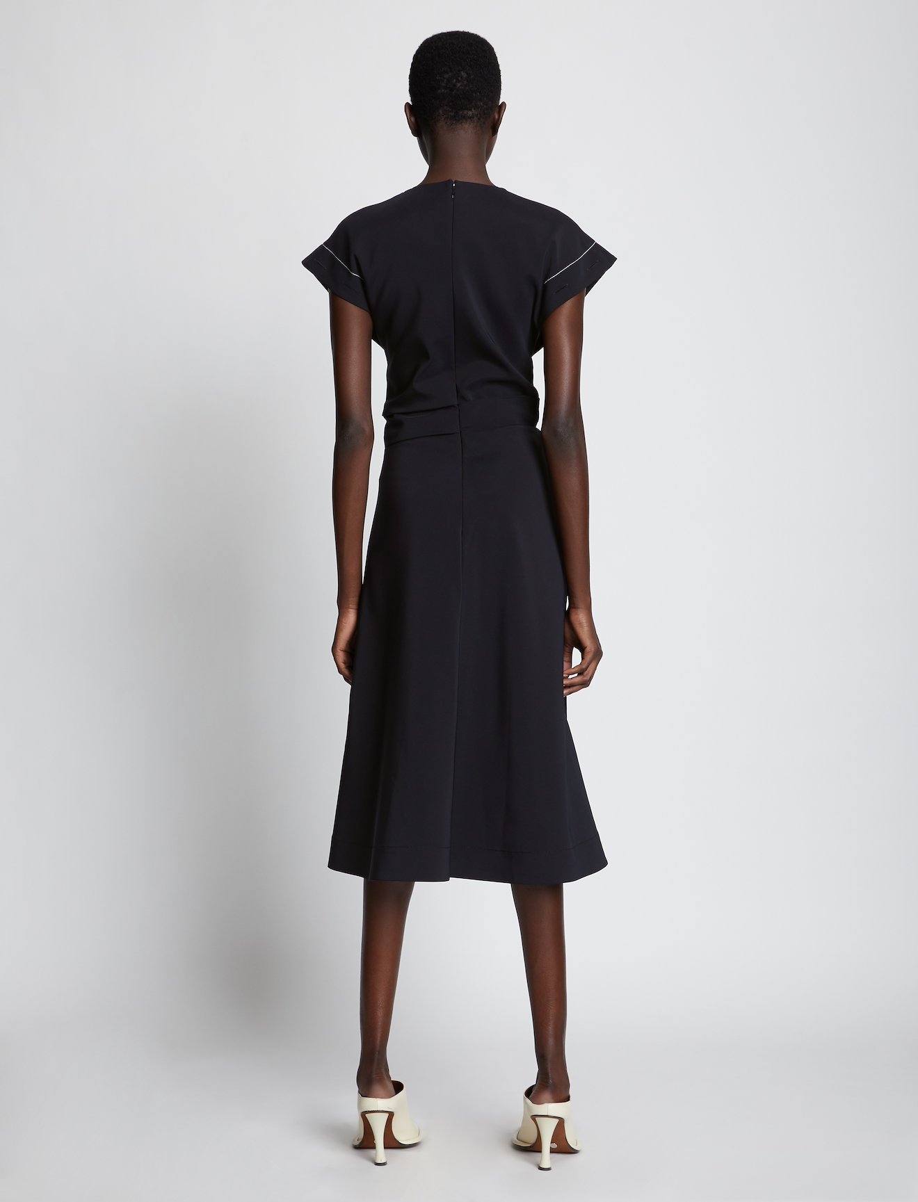Viscose Gabardine Front Twist Dress #2
