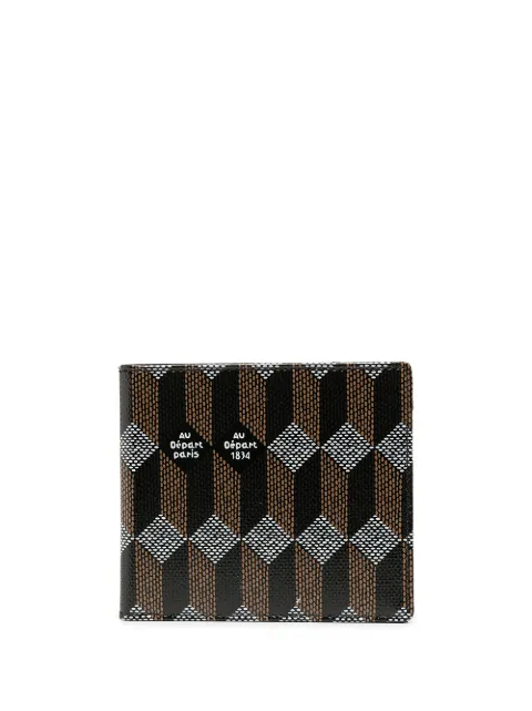 Au Départ patterned logo print wallet