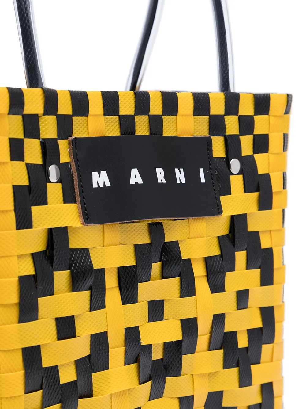 фото Marni market плетеная сумка-тоут