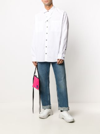 lightning-collar oversized shirt展示图