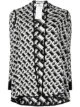 Image 1 of DVF Diane von Furstenberg Taya chain-link pattern cardigan