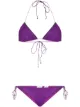Image 1 of Oséree Lumiére metallic-effect bikini set