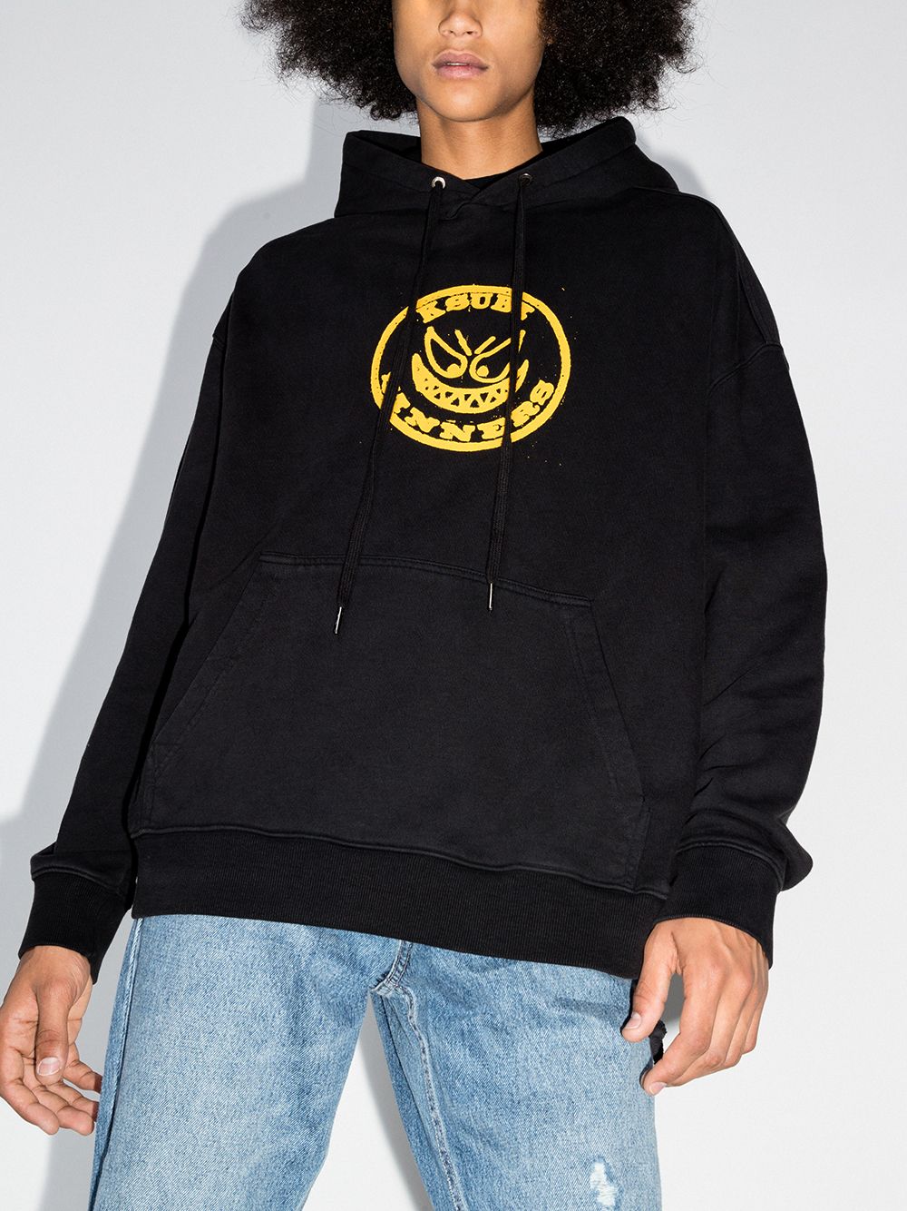 фото Ksubi logo print cotton hoodie