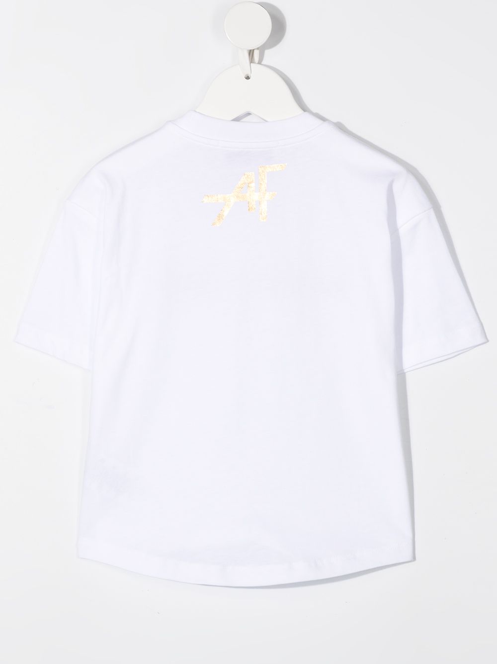 фото Alberta ferretti kids embroidered logo t-shirt