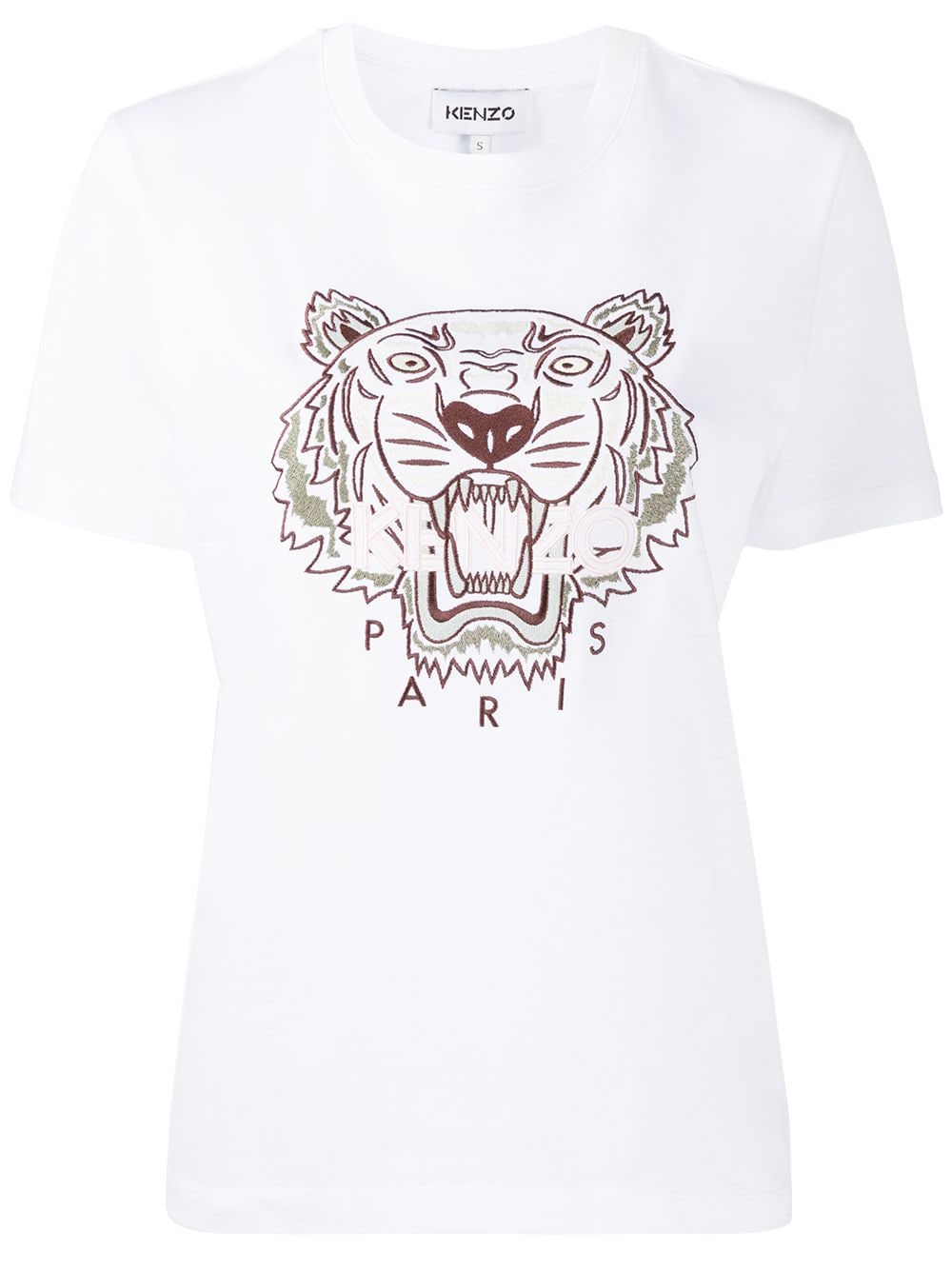 Kenzo Shirt With Tiger Embroidered 41 IT at FORZIERI