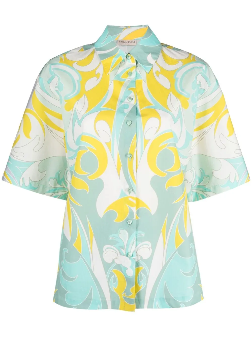 фото Emilio pucci рубашка tropicana с короткими рукавами