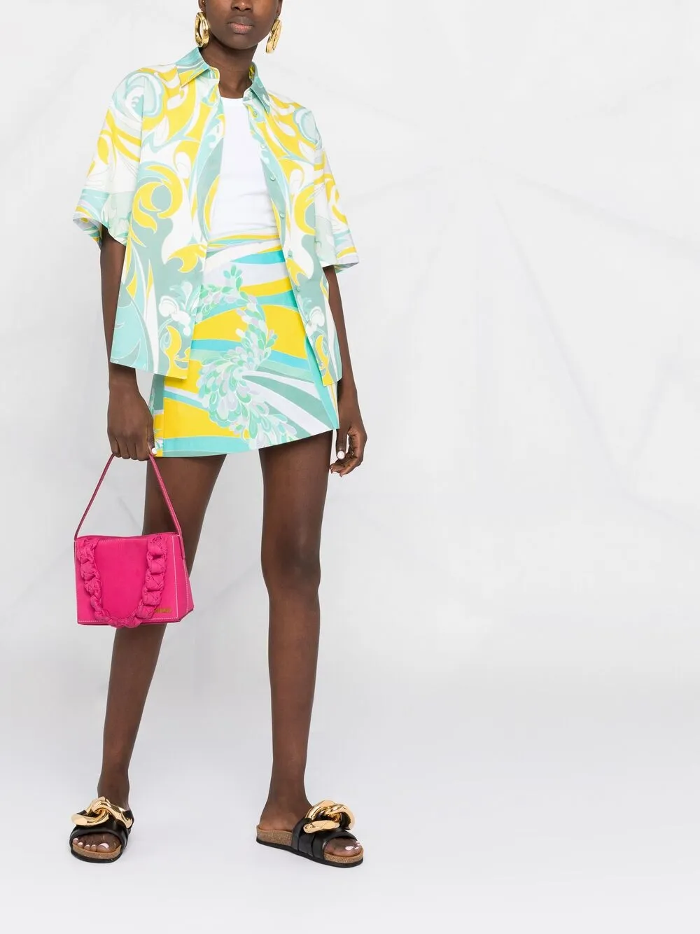 фото Emilio pucci рубашка tropicana с короткими рукавами