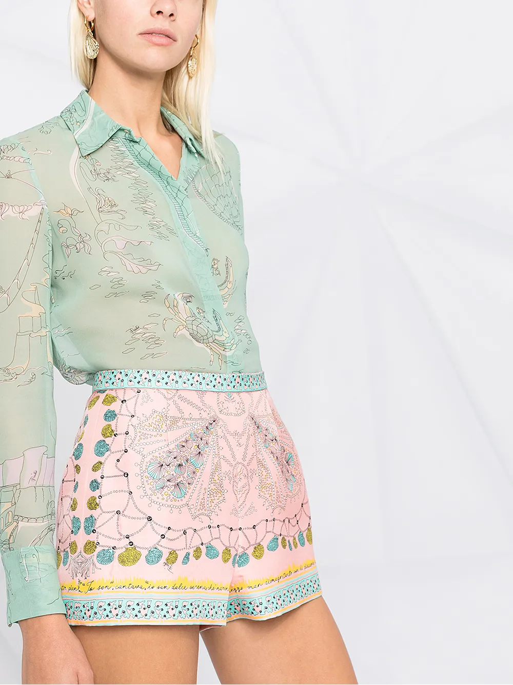 фото Emilio pucci шорты с принтом conchiglie
