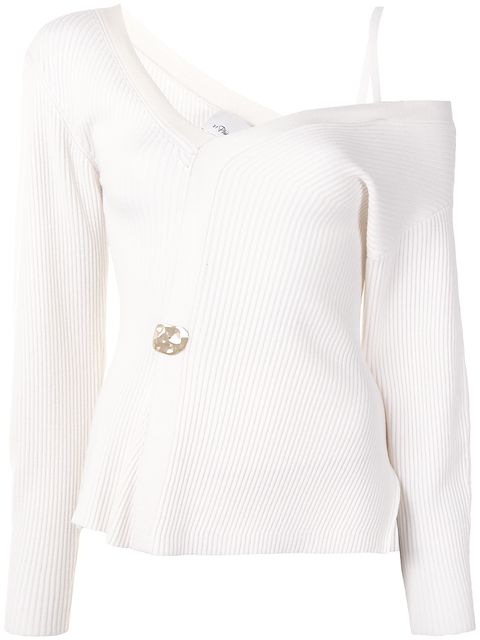 3.1 Phillip Lim off-shoulder knitted top