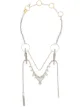 Image 1 of Marine Serre crocodile-clip layered necklace