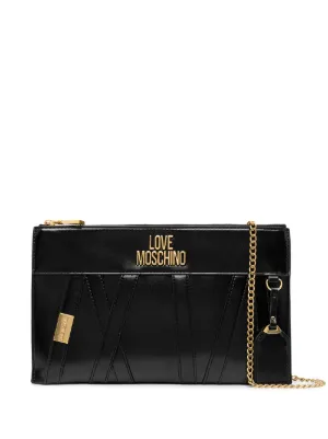 moschino pouch clutch bag