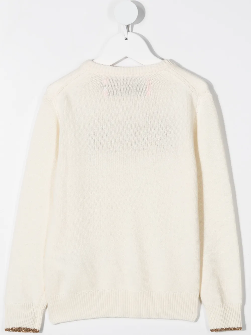 MC2 Saint Barth Kids Intarsia trui Beige