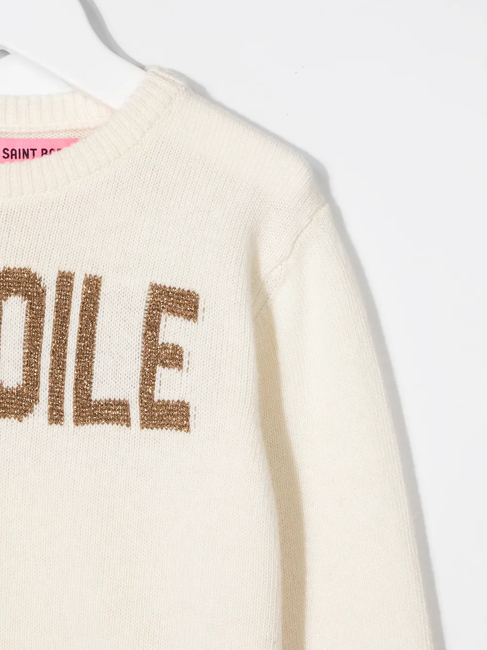 MC2 Saint Barth Kids Intarsia trui Beige