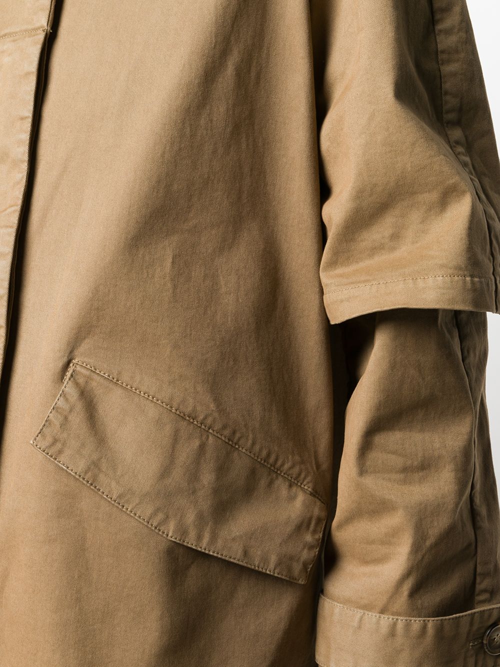 фото Henrik vibskov однобортное пальто с короткими рукавами